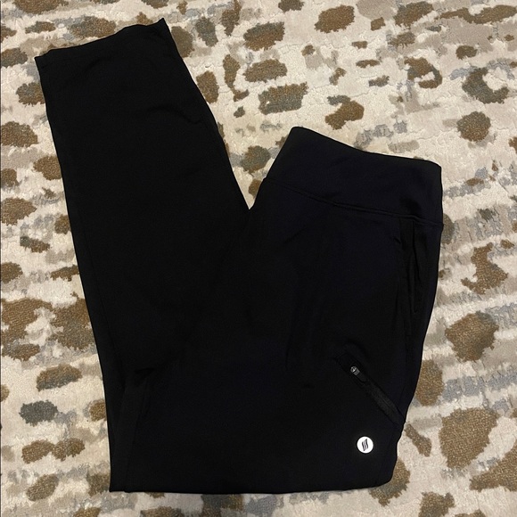 Santiny Women’s Black High Waist Stretch 7/8 Ankle Golf / Athletic Pants - Picture 9 of 13